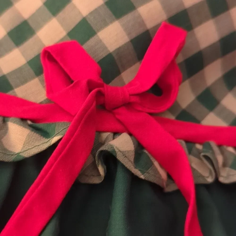 Carol Evans girls‎ green checkered vintage dress Penney's size 4
